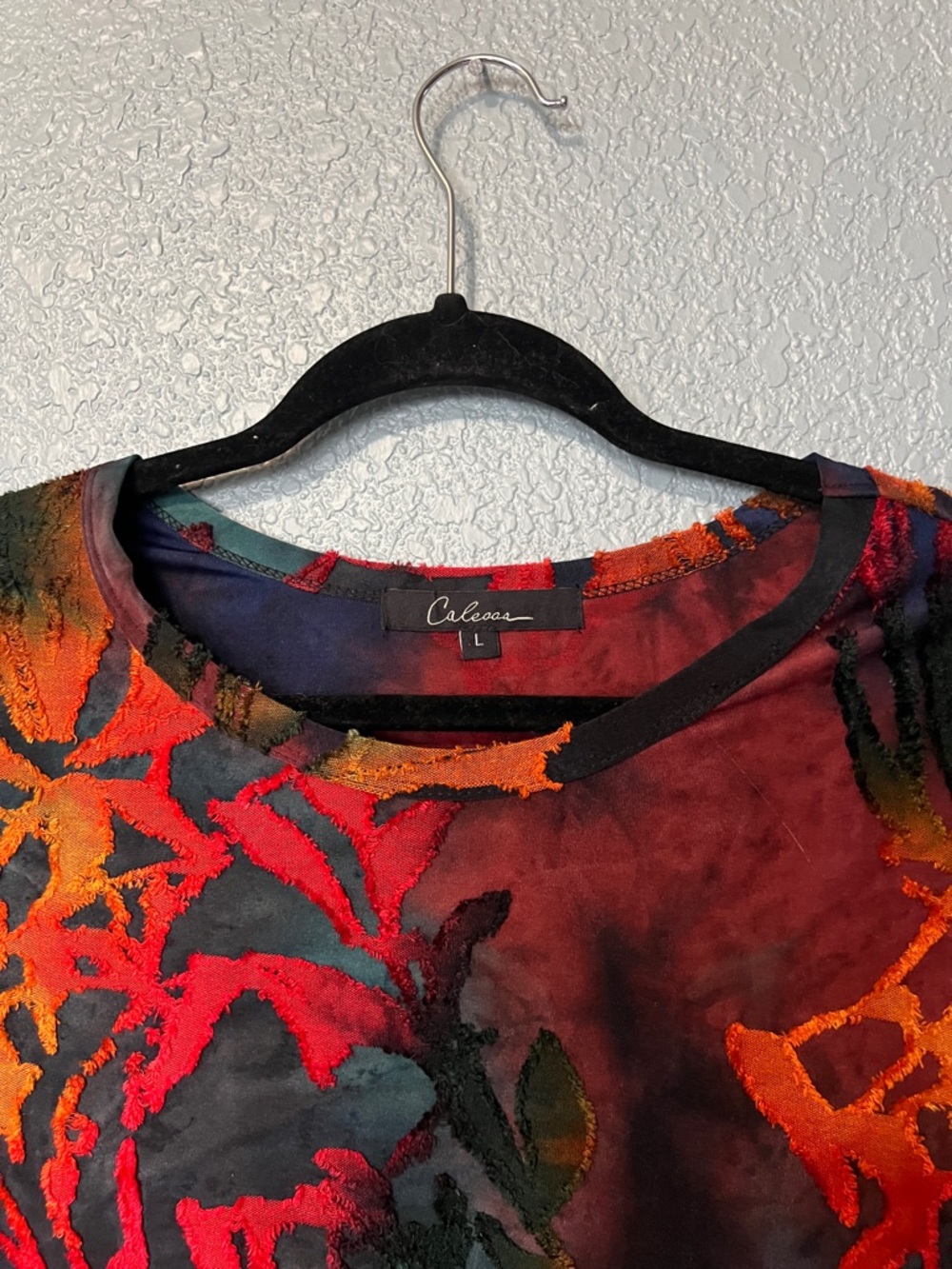 Caleaas Tunic Size Large Multi Abstract Pullover - Picture 2 of 8